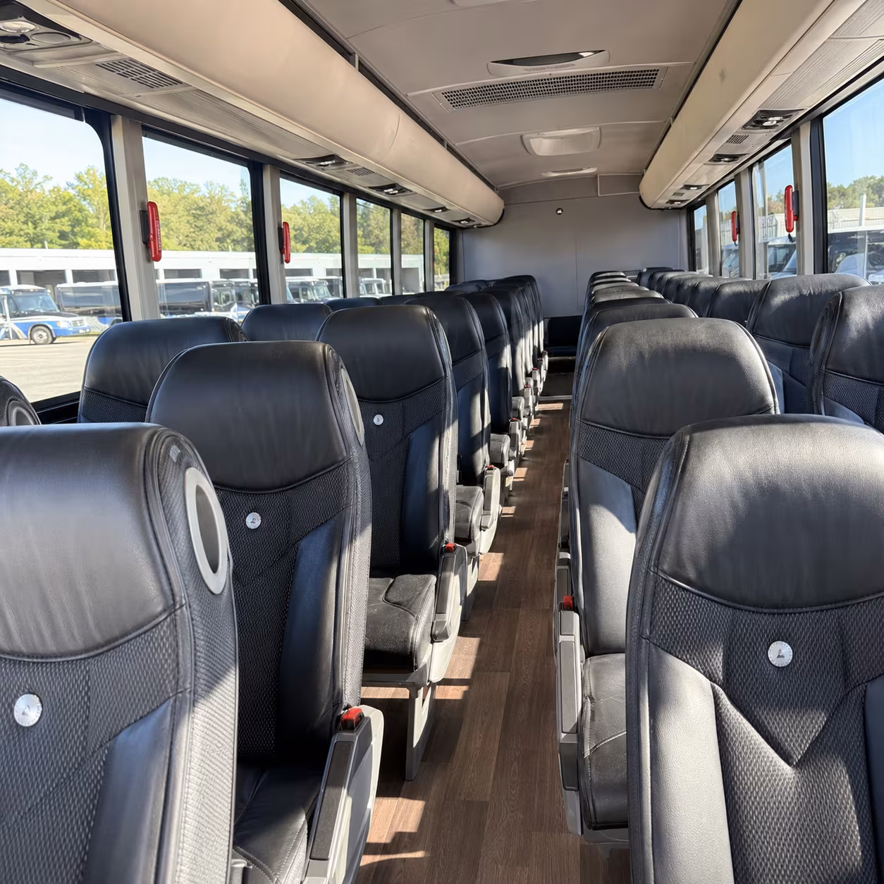 pomona charter bus services interior